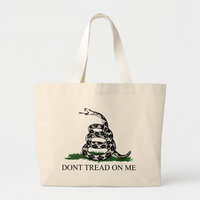 Grand Tote Bag Ne marchez pas sur moi (Devant)