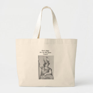 Grand Tote Bag Ne m'oblige pas à utiliser ma voix Opéra