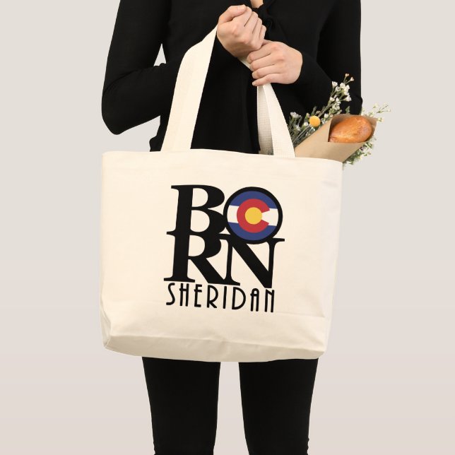 Grand Tote Bag NÉ Sheridan Colorado (Devant (produit))