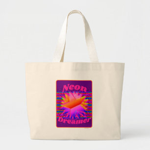 Grand Tote Bag Neon Dreamer Epic Retro Wild Design
