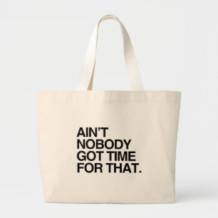GRAND TOTE BAG N'EST PERSONNE HEURE OBTENUE POUR CELA