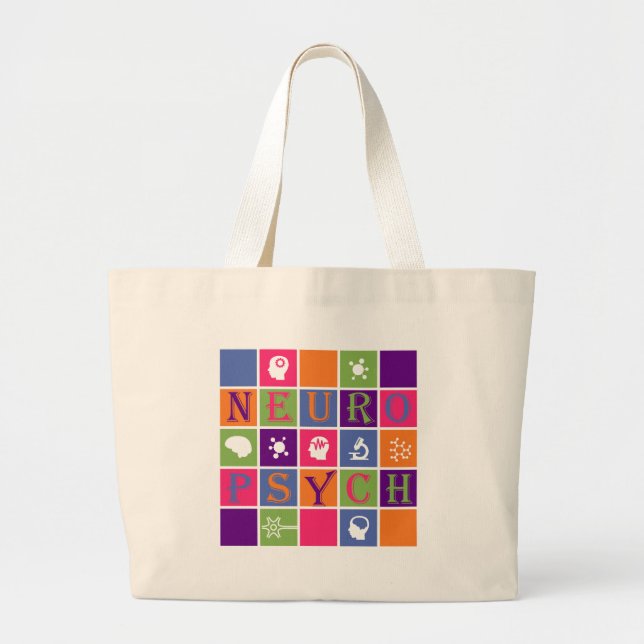 Grand Tote Bag Neuropsychologie - cadeaux pour des (Devant)