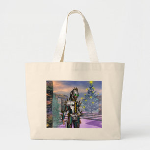 Grand Tote Bag New Year's Eve of a Cyborg Dropped from the Future
