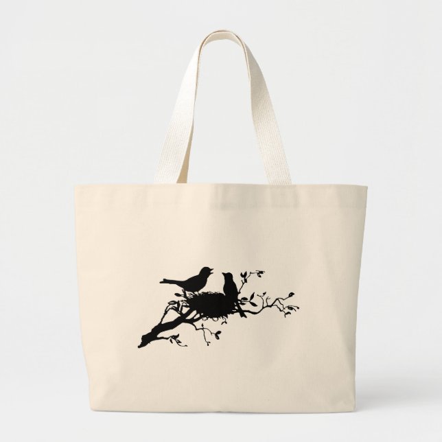 Grand Tote Bag Nid d'oiseau (Devant)