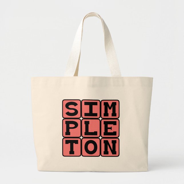 Grand Tote Bag Nigaud, personne simple (Devant)