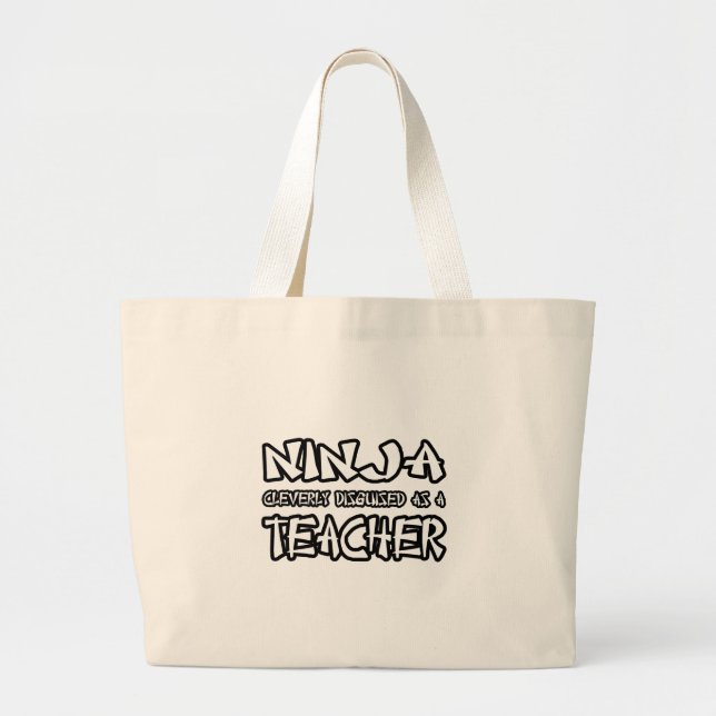 Grand Tote Bag Ninja...Professeur (Devant)