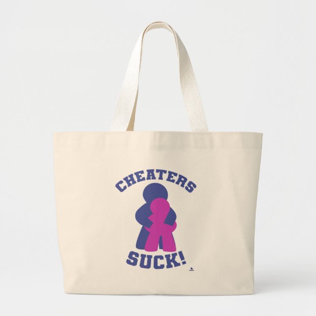 Grand Tote Bag No Cheaters Board Game Meme Humor Design (Devant)
