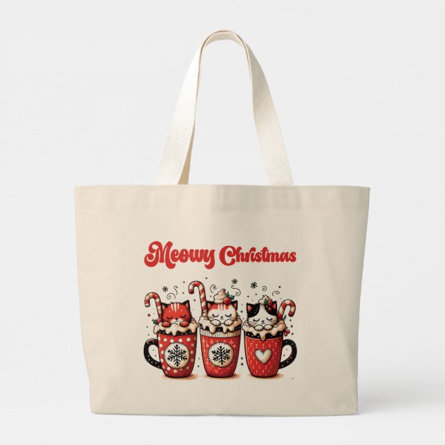Grand Tote Bag noël de la métropole (Dos)