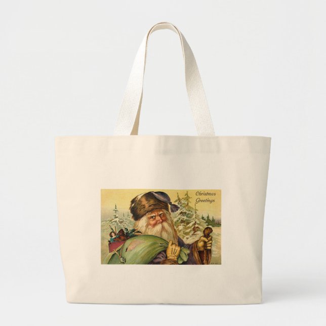 Grand Tote Bag Noël de père (Devant)