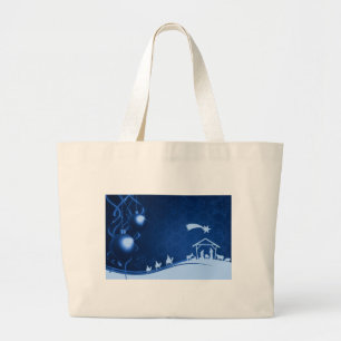 Grand Tote Bag Noël - le Christ est né