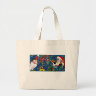 Grand Tote Bag NOËL NUIT Père Noël Bugler