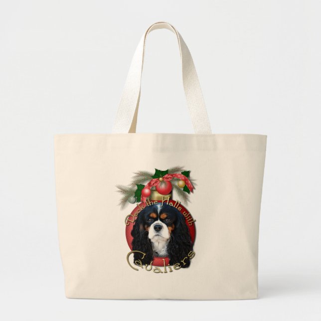 Grand Tote Bag Noël - plate-forme les halls - cavaliers - (Devant)