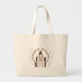 Grand Tote Bag Noël | Un roi si brillant | Jésus | Neutres