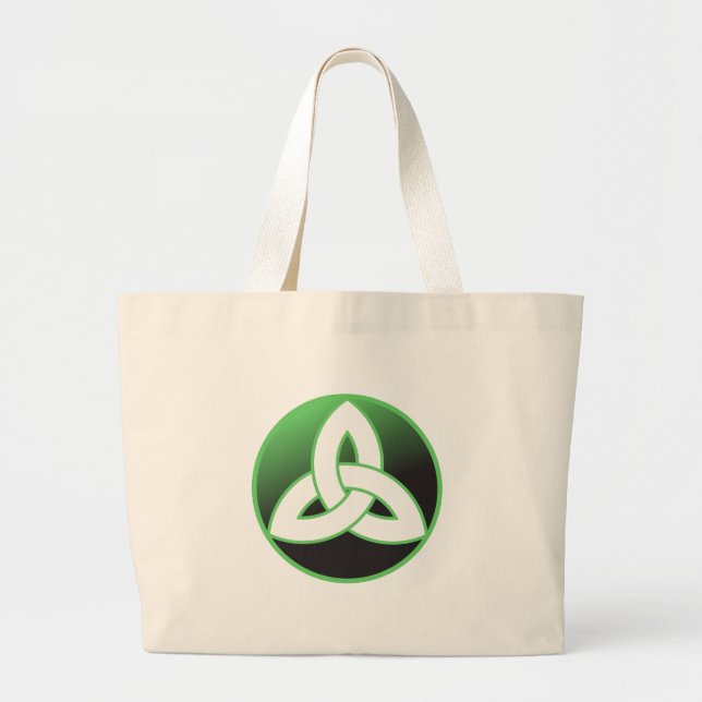 Grand Tote Bag Noeud celtique de trinité (Devant)