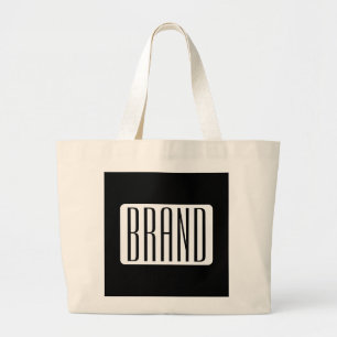 Grand Tote Bag Nom moderne ou nom de marque modifiable pour l'ent