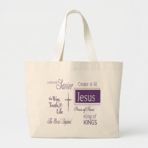 Grand Tote Bag Noms de JESUS Christian Fourre-tout & Grocery Bag