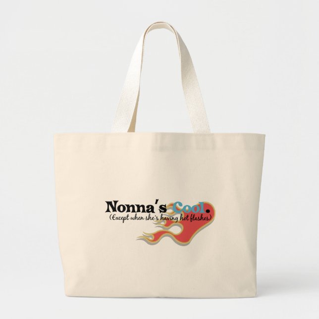 Grand Tote Bag Nonna a des bouffées de chaleur (Devant)