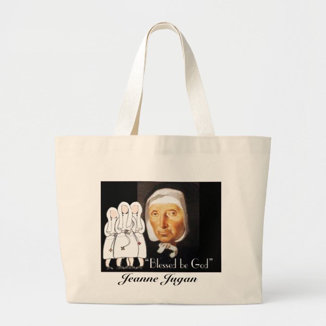 Grand Tote Bag Nonnes d'or et cadeaux de jubilé argenté (Devant)