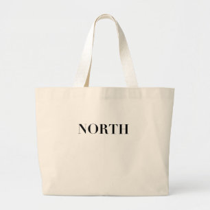 Grand Tote Bag Nord Logo minimal noir intemporel classique