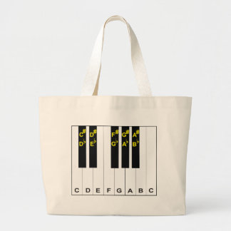 Grand Tote Bag Notes de piano