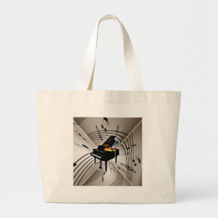 Grand Tote Bag Notes et personnel de piano