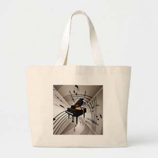 Grand Tote Bag Notes et personnel de piano