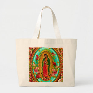Grand Tote Bag Notre Dame Guadalupe-Mexique Sainte Vierge Marie