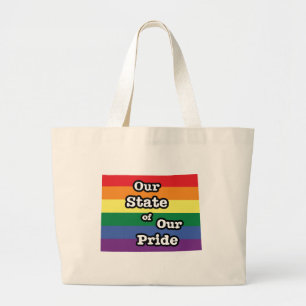 Grand Tote Bag Notre État de notre fierté Wyoming