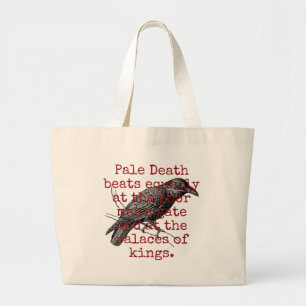 Grand Tote Bag Notre vie rêve l'utopie - Citation de la mort