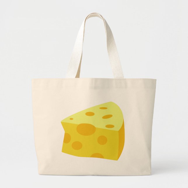 Grand Tote Bag Nourriture délicieuse - fromage (Devant)