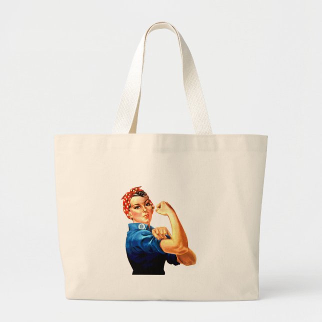 Grand Tote Bag Nous pouvons le faire Rosie la propagande 2ÈME GUE (Devant)
