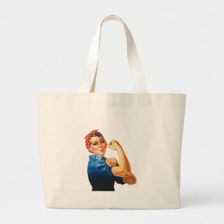 Grand Tote Bag Nous pouvons le faire Rosie le pouvoir des femmes