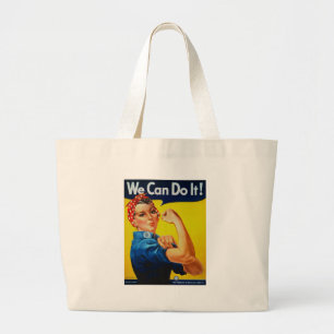 Grand Tote Bag Nous pouvons le faire Rosie le Riveter