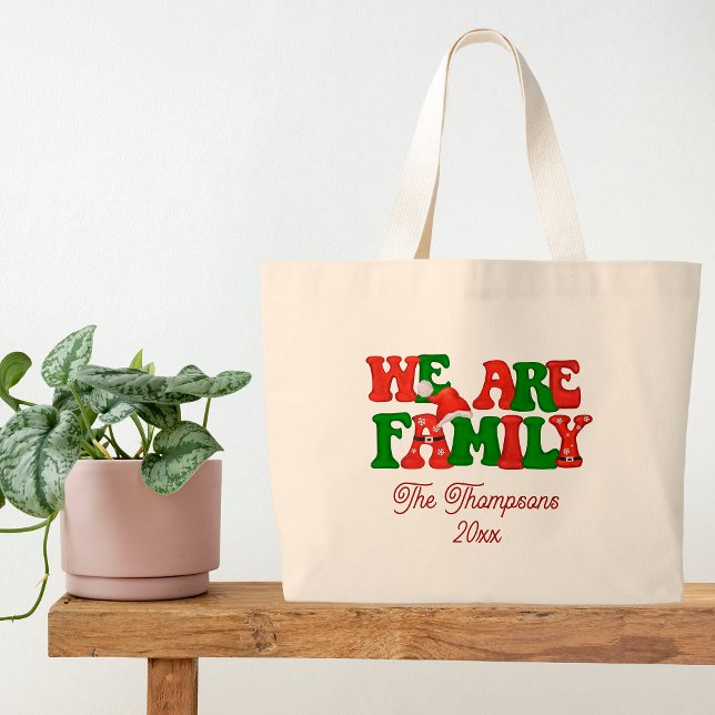 Grand Tote Bag Nous sommes la famille personnalisée correspondant (Créateur téléchargé)