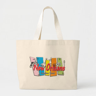 Grand Tote Bag Nouvelle-Orléans-Rétro