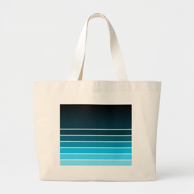 Grand Tote Bag nuance bleue (Devant)