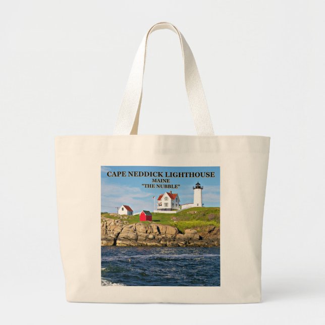 Grand Tote Bag Nubble Light, Cape Neddick Maine (Devant)