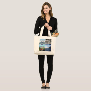 Grand Tote Bag NZ Auckland Skyline - Wellington panorama -