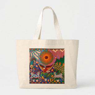 Grand Tote Bag Oaxaca Mexique Mexique Mexique Tribal maya Art Boh