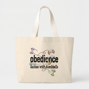 Grand Tote Bag Obéissance : Danses avec des haltères