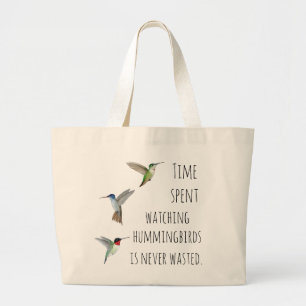 Grand Tote Bag Observation des colibris