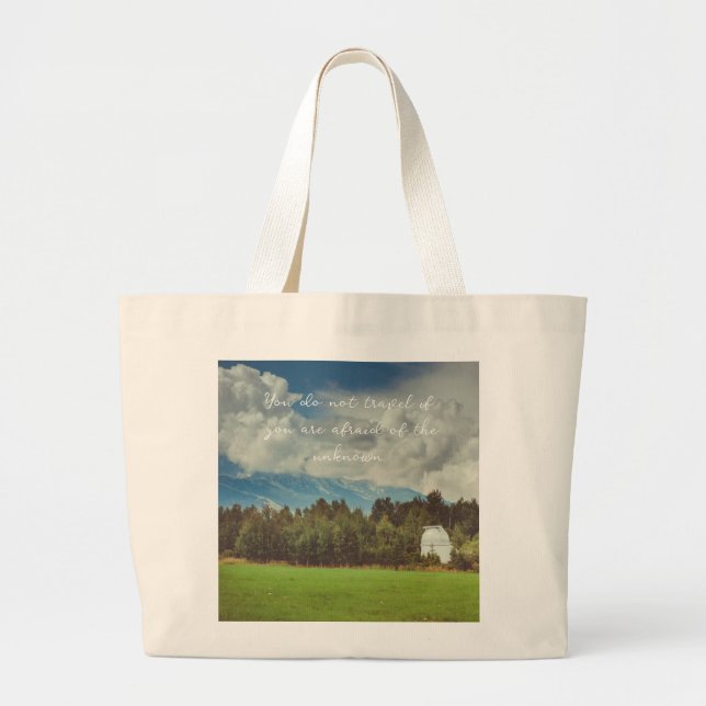 Grand Tote Bag Observatoire des montagnes (Devant)