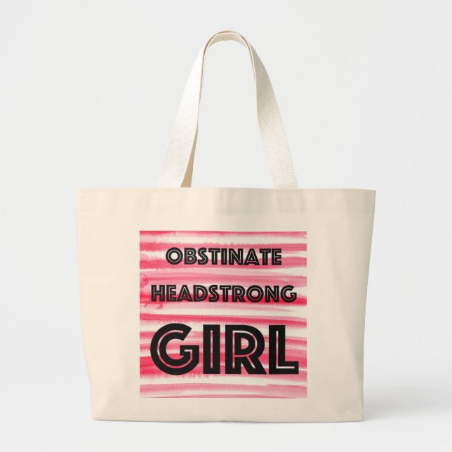 Grand Tote Bag Obstiner Headstrong Girl Fourre-tout (Devant)