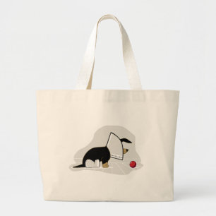 Grand Tote Bag Obtenez le cône de tête de chien de puits bient