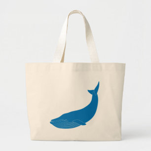 Grand Tote Bag Océans de faune de mammifères marins de baleine