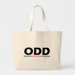 Grand Tote Bag ODD - Trouble obsessionnel de la Dachshund
