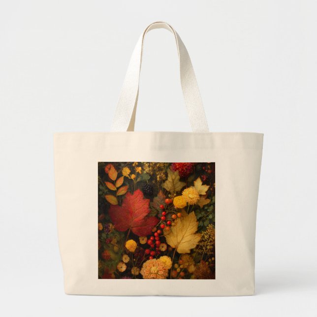 Grand Tote Bag Ode à l'automne 3 (Devant)