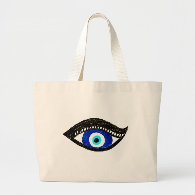 Grand Tote Bag Oeil malin (Devant)
