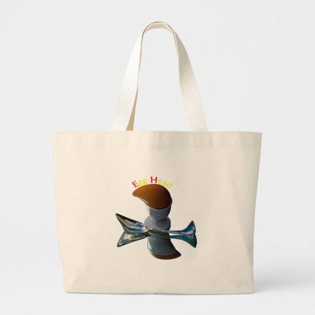 Grand Tote Bag Oeufs Tête Délicat Designs (Devant)