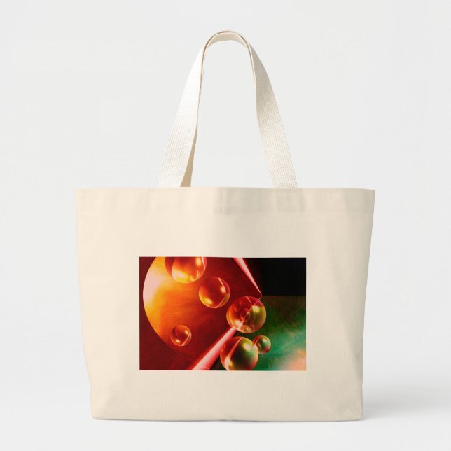 Grand Tote Bag Oeuvre Abstraite contemporaine de Serdar Hizli (Devant)